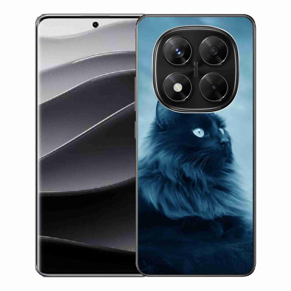 Gélový kryt mmCase na Xiaomi Redmi Note 14 Pro 5G/Poco X7 5G - čierna kočka 1