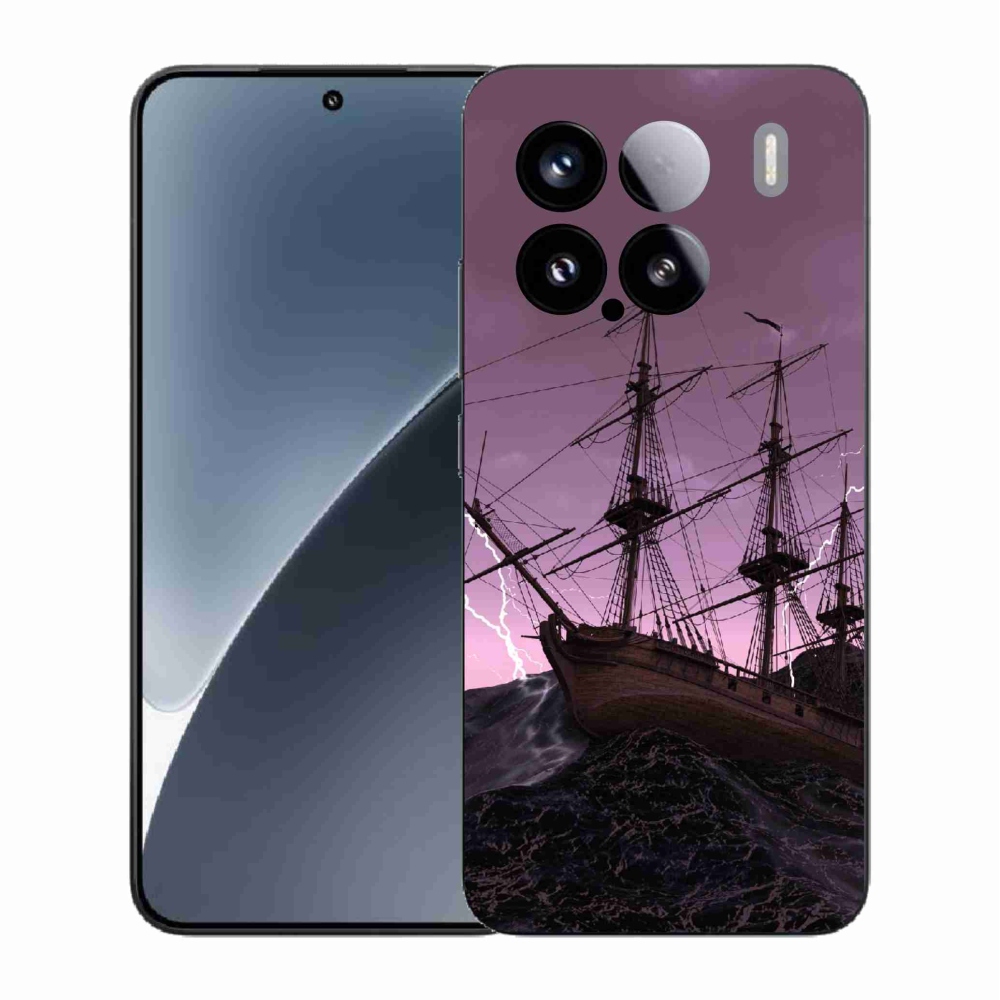 Gélový kryt mmCase na Xiaomi 15 - loď v búrke