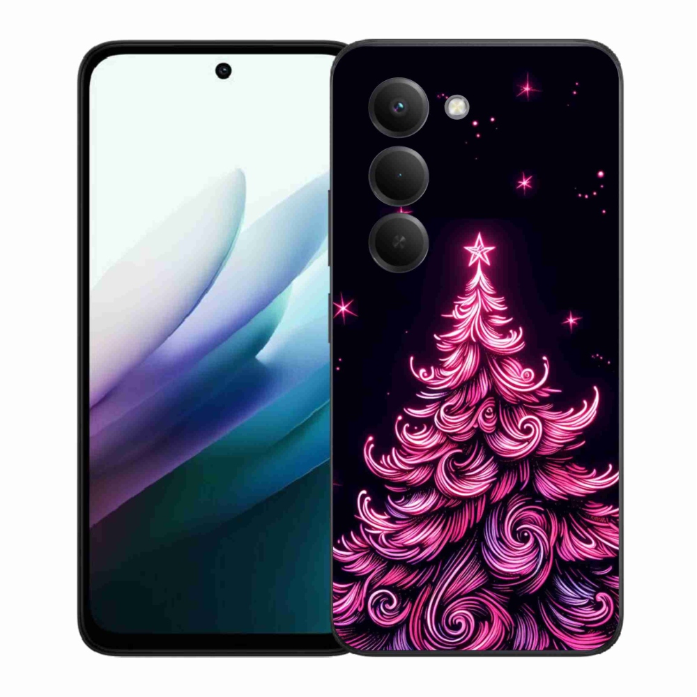 Gélový kryt mmCase na Xiaomi Redmi 15 4G/5G (171mm) - neónový vianočný stromček 2
