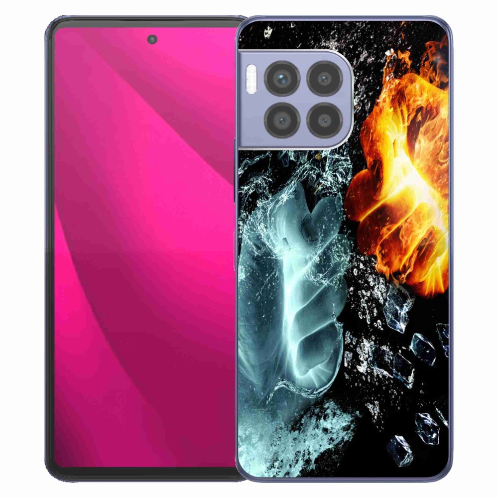 Gélový kryt mmCase na T-Mobile T Phone 2 Pro - voda a oheň