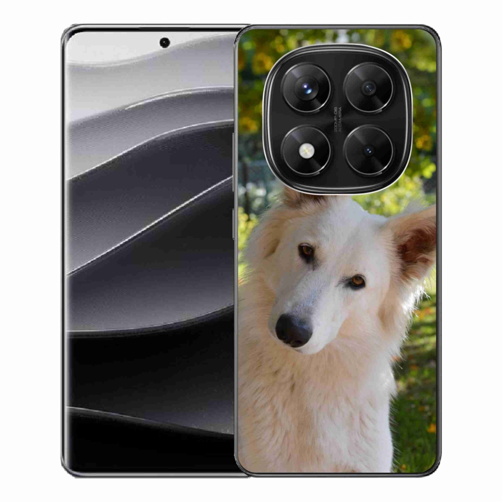 Gélový kryt mmCase na Xiaomi Redmi Note 14 Pro 5G/Poco X7 5G - biely švýcarský ovčák 1