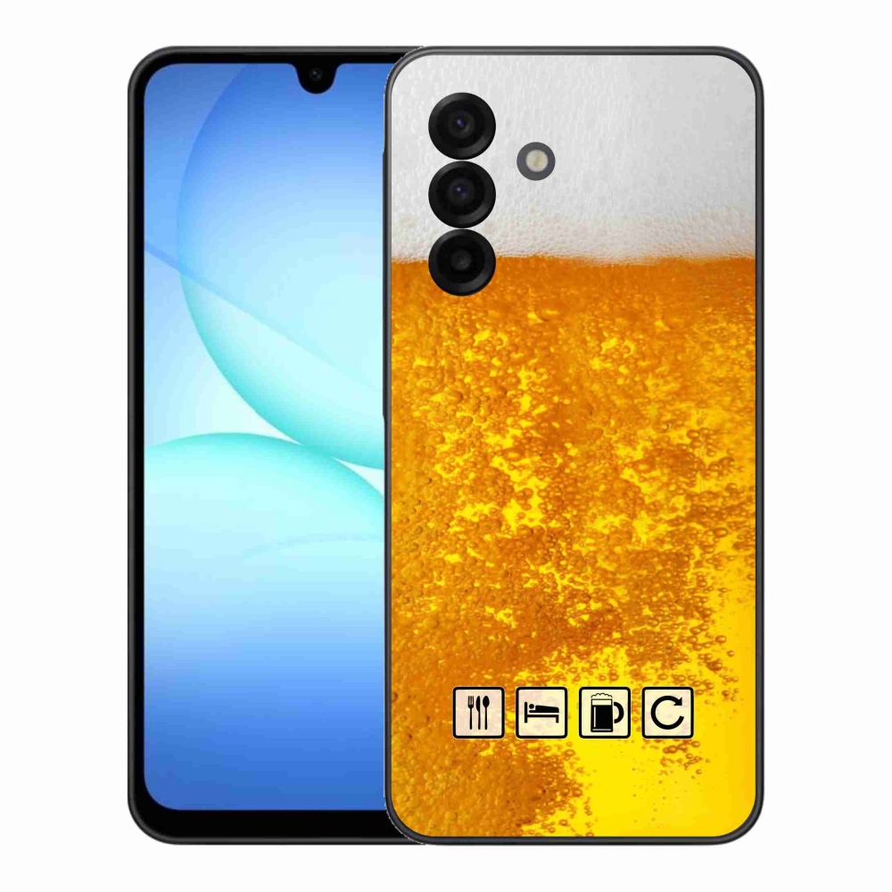 Gélový kryt mmCase na Samsung Galaxy A17 5G - pivný motív 3