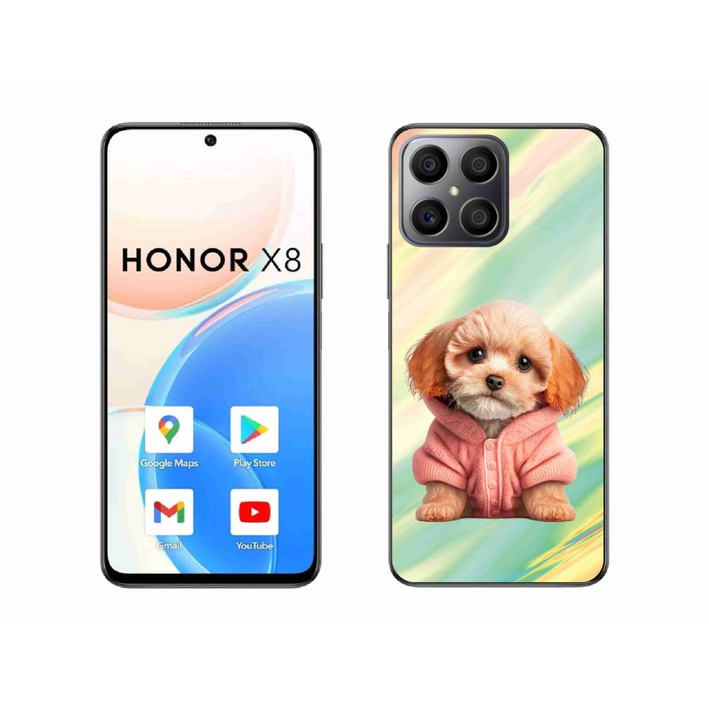 Gélový kryt mmCase na Honor X8 - šteňa vo svetri