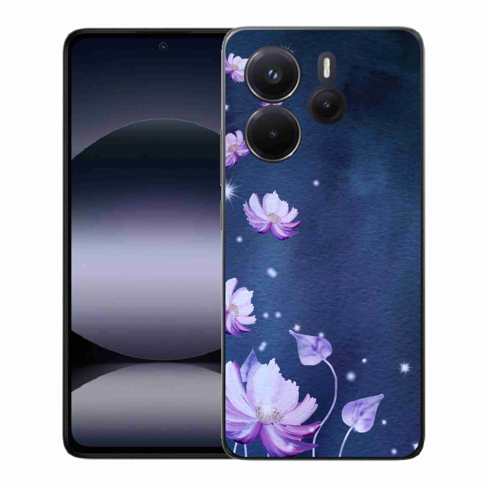 Gélový kryt mmCase na Xiaomi Redmi Note 14 - padajúce kvety