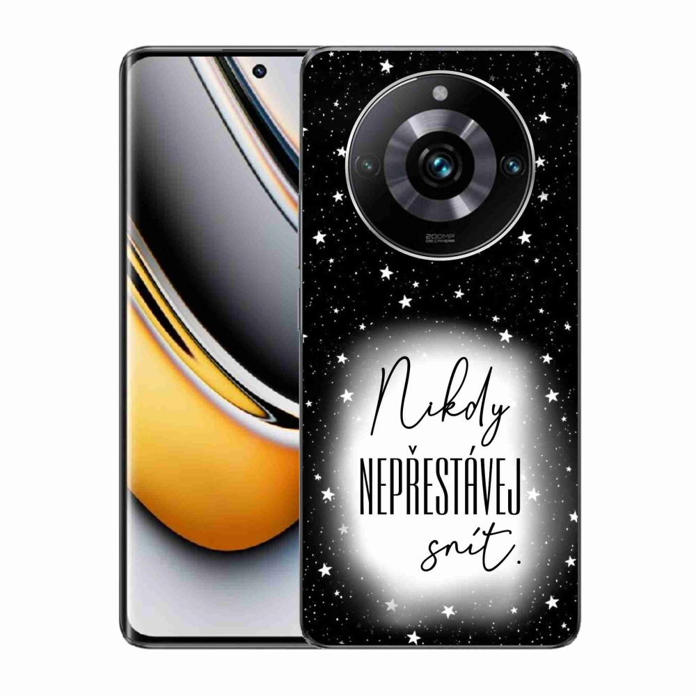 Gélový kryt mmCase na Realme 11 Pro/11 Pro+ - citát 1 bieločierne pozadie