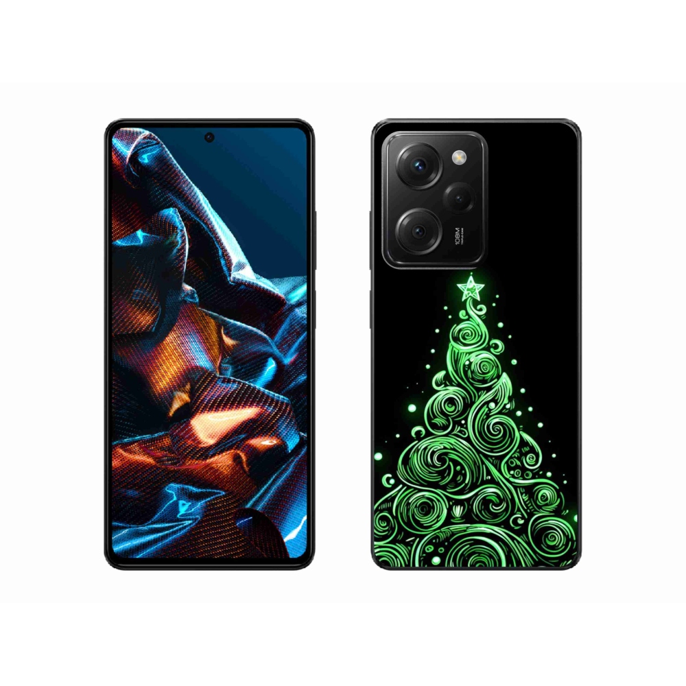 Gélový kryt mmCase na Xiaomi Poco X5 Pro 5G - neónový vianočný stromček 3