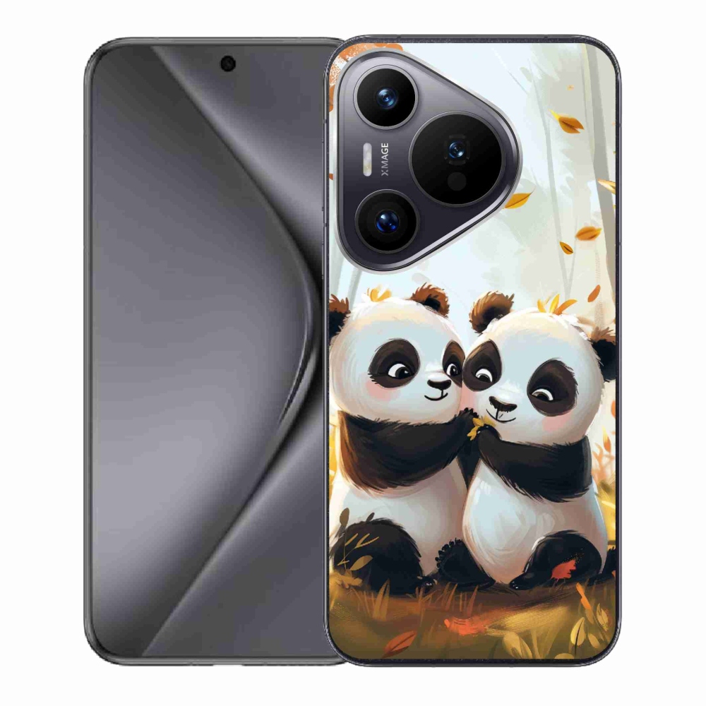 Gélový kryt mmCase na Huawei Pura 70 - pandy