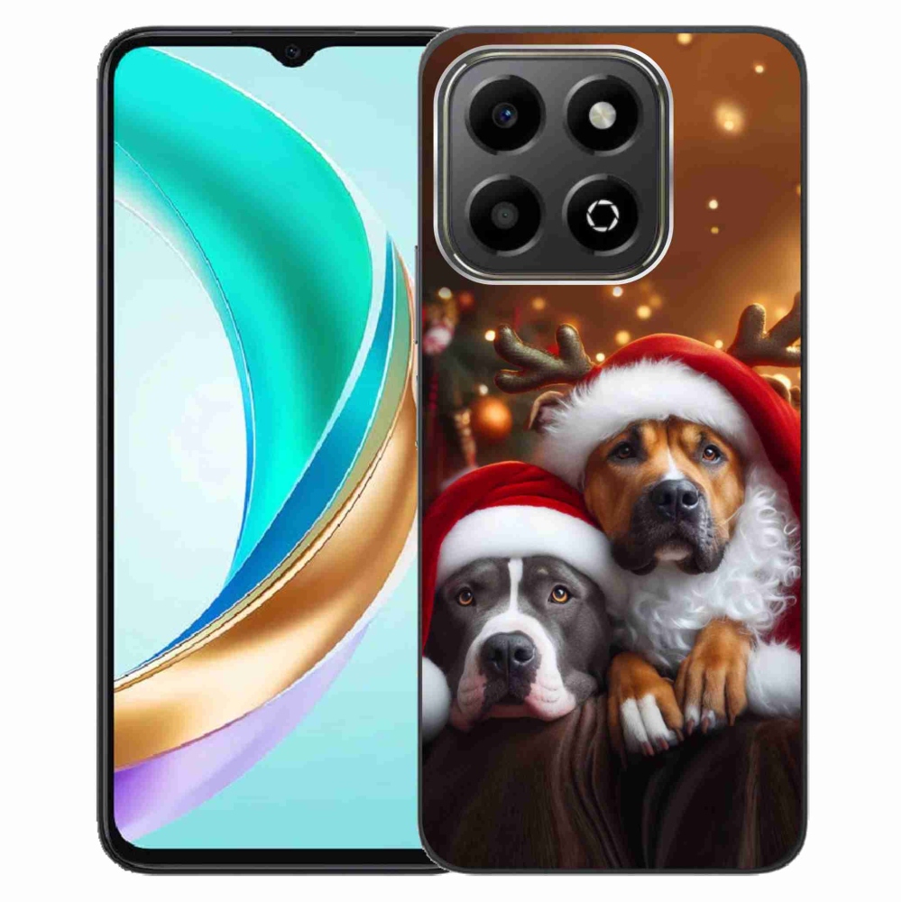Gélový kryt mmCase na Honor X6b - vianočné psy