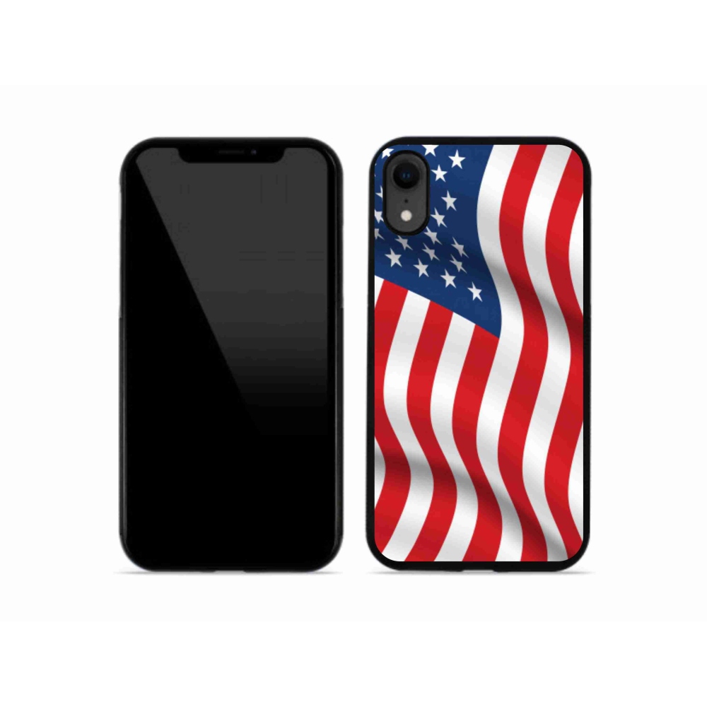 Gélový kryt mmCase na mobil iPhone XR - USA vlajka