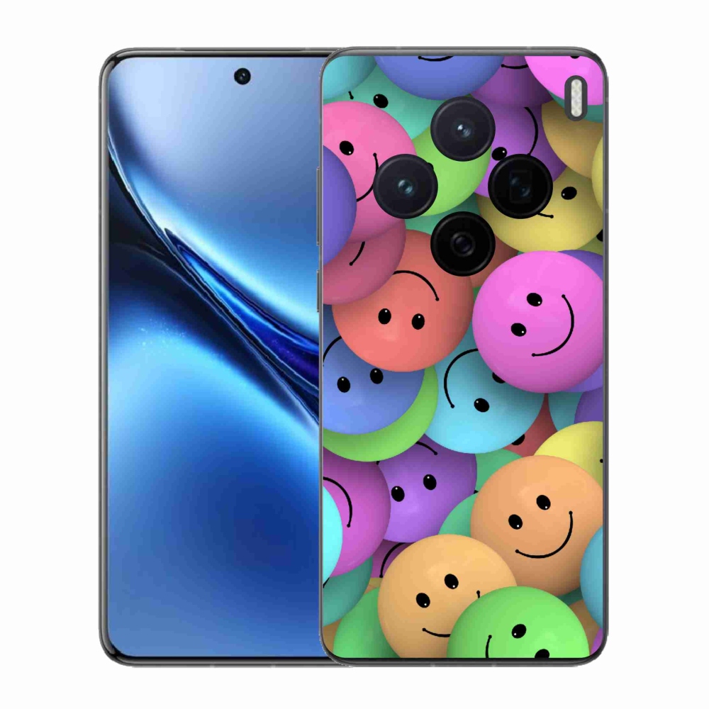Gélový kryt mmCase na Vivo X200 5G - farební smajlíci