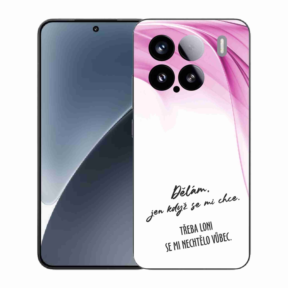 Gélový kryt mmCase na Xiaomi 15 - vtipný text 12 biele pozadie