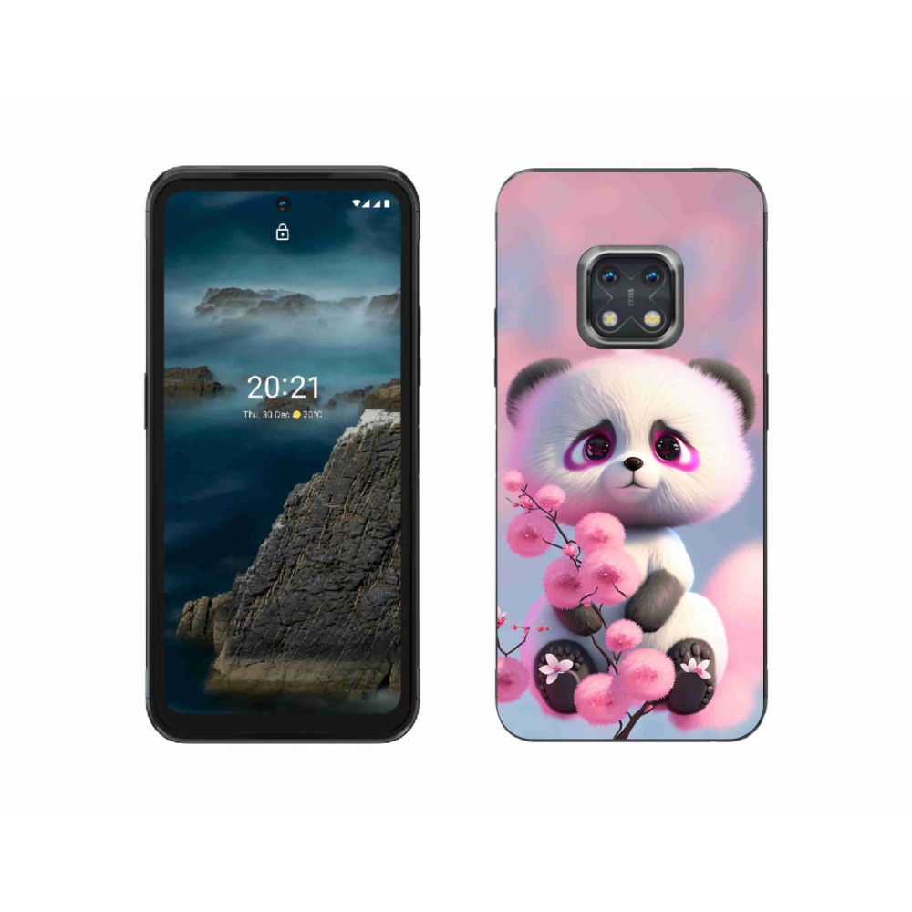 Gélový kryt mmCase na Nokia XR20 - roztomilá panda 1