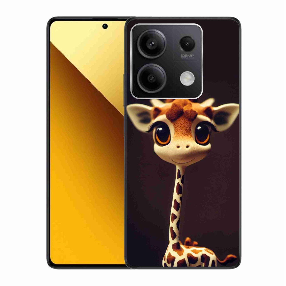 Gélový kryt mmCase na Xiaomi Redmi Note 13 5G - malá žirafa