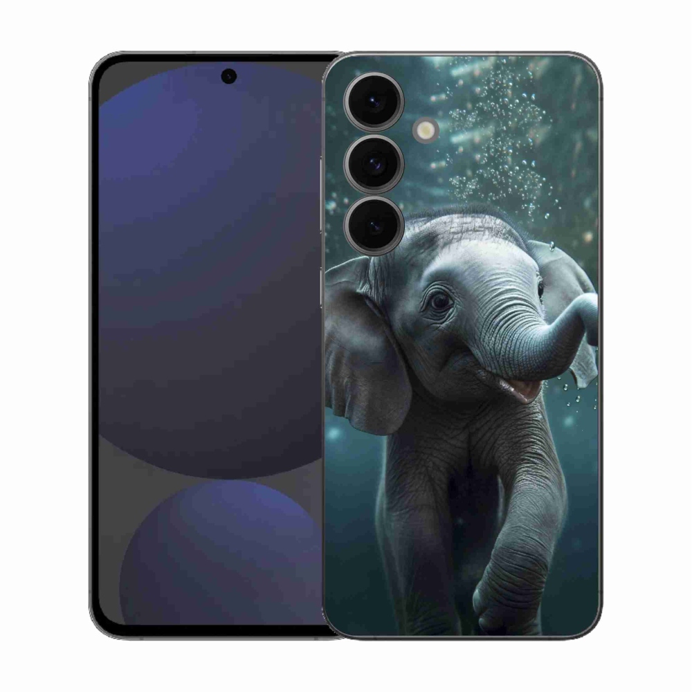 Gélový kryt mmCase na Samsung Galaxy S25 FE - sloník pod vodou