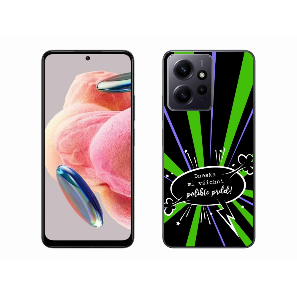 Gélový kryt mmCase na Xiaomi Redmi Note 12 4G - vtipný text 15 čierne pozadie