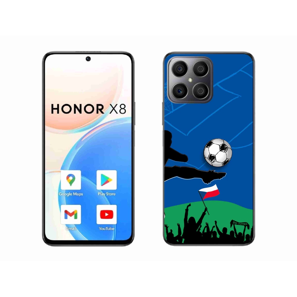 Gélový kryt mmCase na Honor X8 4G - fanúšikovia futbalu