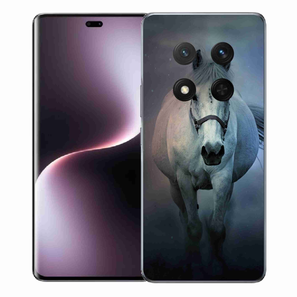 Gélový kryt mmCase na Honor Magic 7 Lite 5G - bežiaci biely kôň