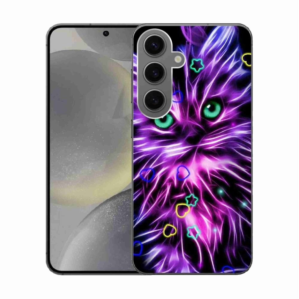 Gélový kryt mmCase na Samsung Galaxy S24 - abstraktná mačka
