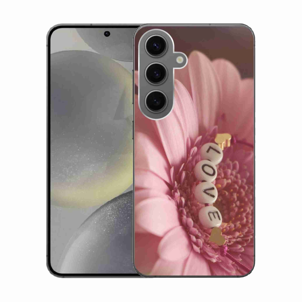 Gélový kryt mmCase na Samsung Galaxy S24 - prívesok love