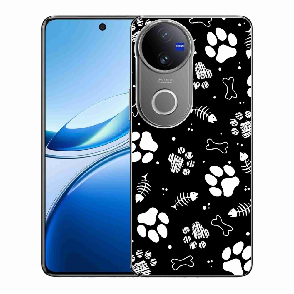Gélový kryt mmCase na Vivo V50 5G - psie labky