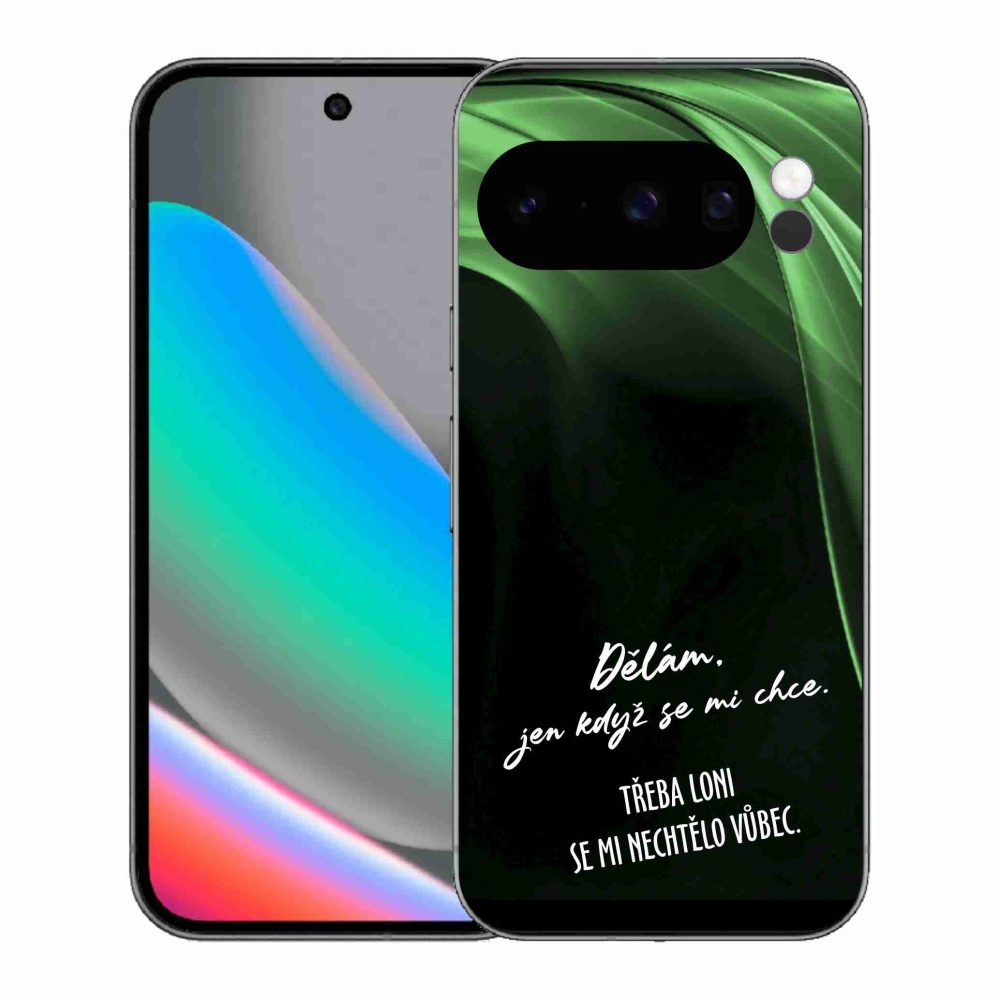 Gélový kryt mmCase na Google Pixel 10 Pro - vtipný text 12 čierne pozadie