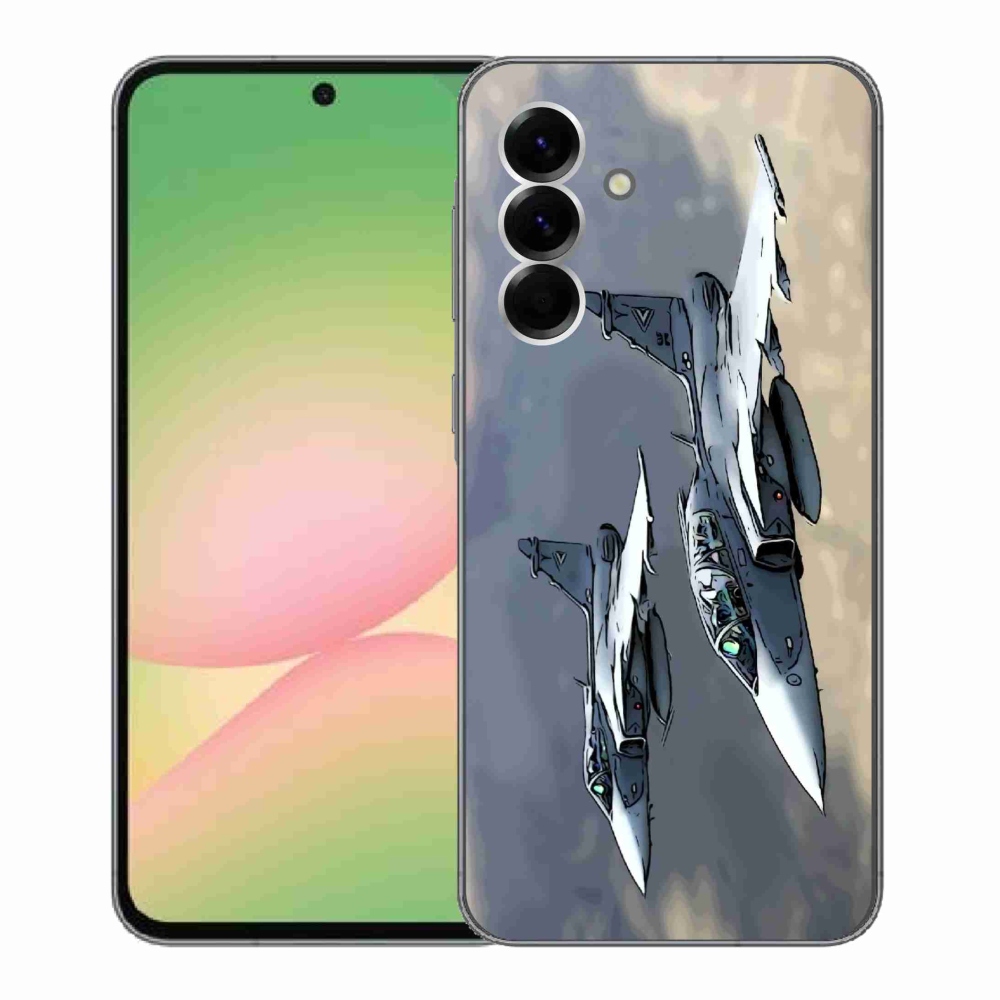 Gélový kryt mmCase na Samsung Galaxy A56 5G - stíhačky