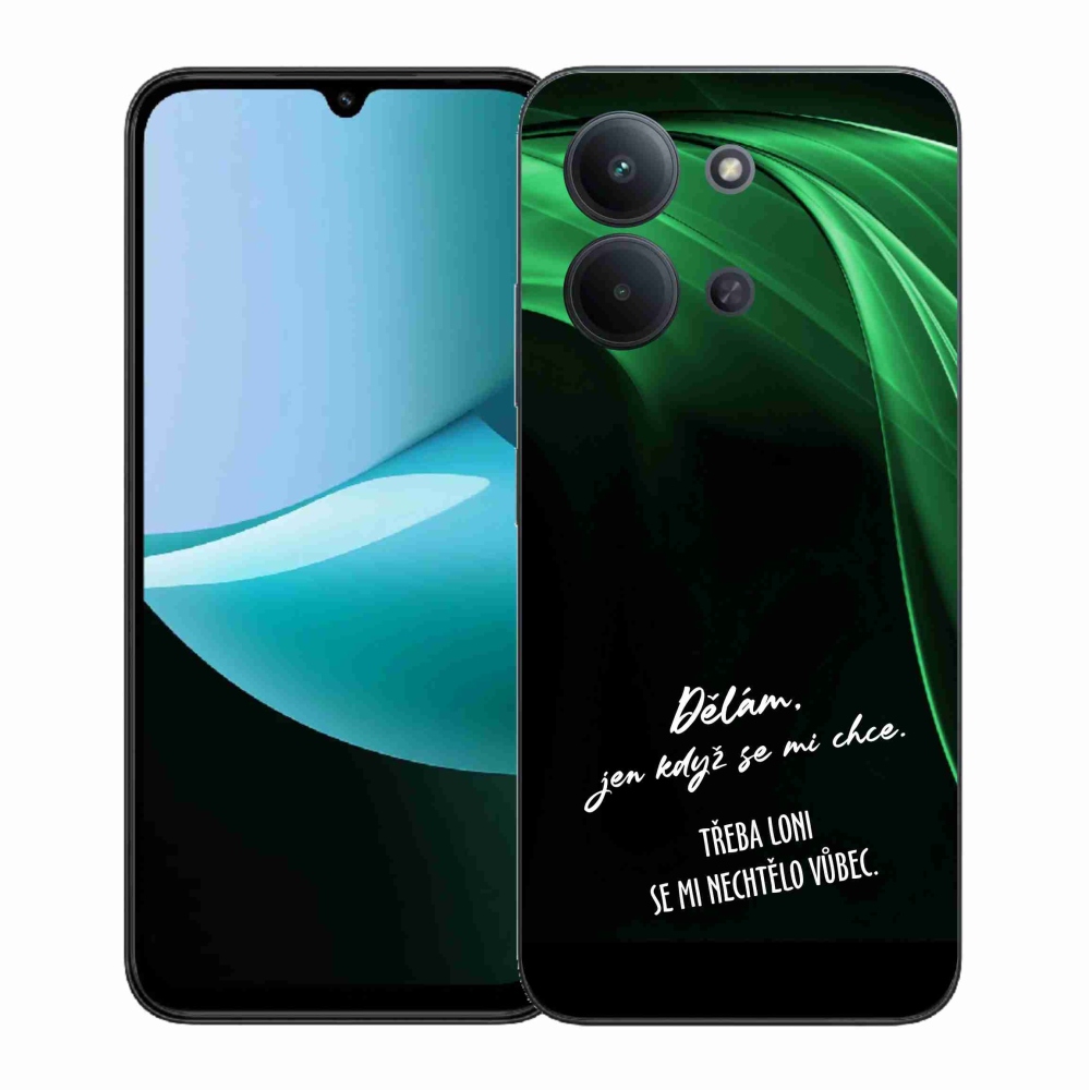 Gélový kryt mmCase na Xiaomi Redmi 15C 4G (171mm)/Poco C85 4G (171mm) - vtipný text 12 čierne pozadie