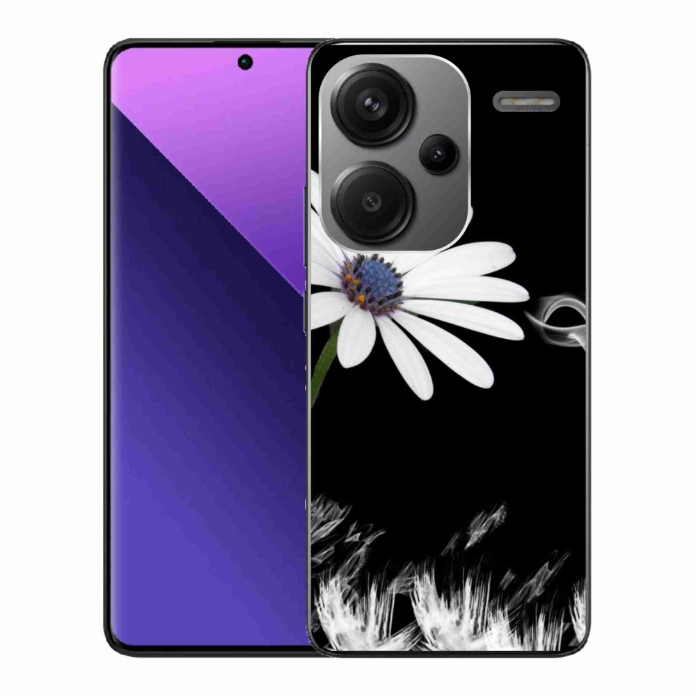 Gélový kryt mmCase na Xiaomi Redmi Note 13 Pro+ 5G - biela kvetina