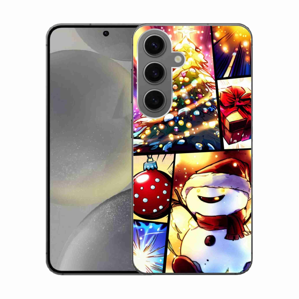 Gélový kryt mmCase na Samsung Galaxy S24 - vianočné motívy 1