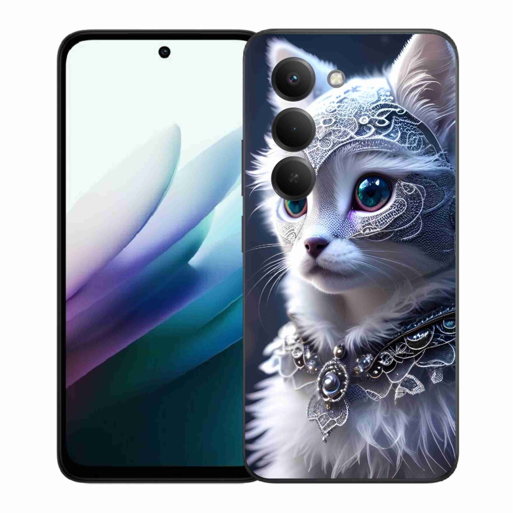 Gélový kryt mmCase na Xiaomi Redmi 15 4G/5G (171mm) - biela mačka