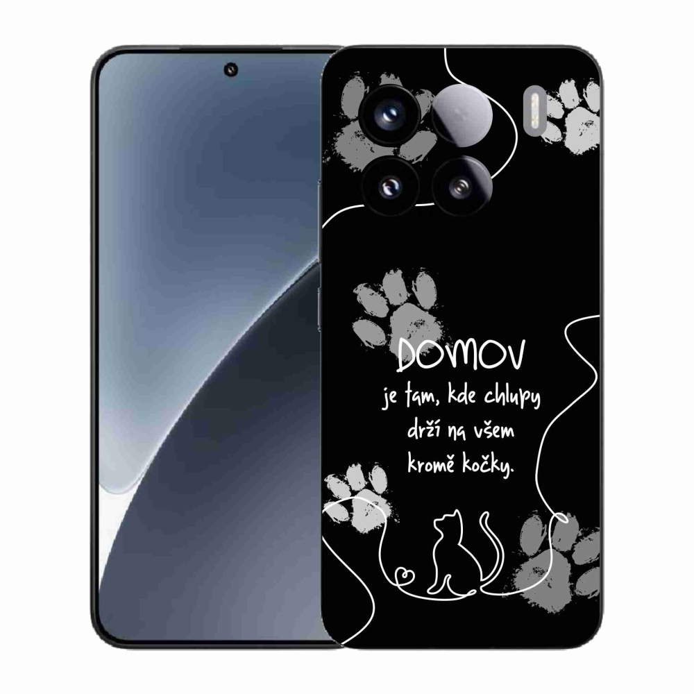 Gélový kryt mmCase na Xiaomi 15 - mačacie motív čierne pozadie