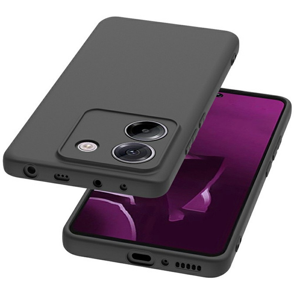 Matný gélový obal na Xiaomi Poco M7 Pro 5G - čierny