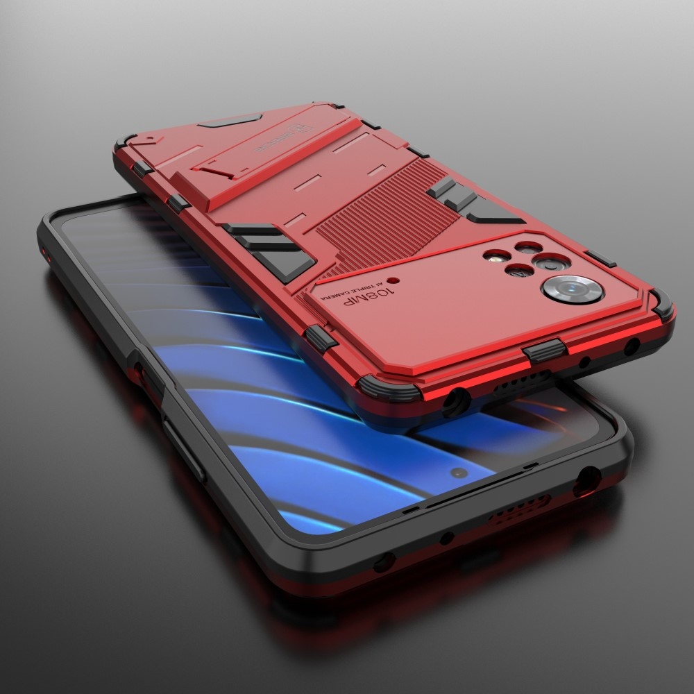 Armory odolný hybridný kryt na Xiaomi Poco X4 Pro 5G - červený