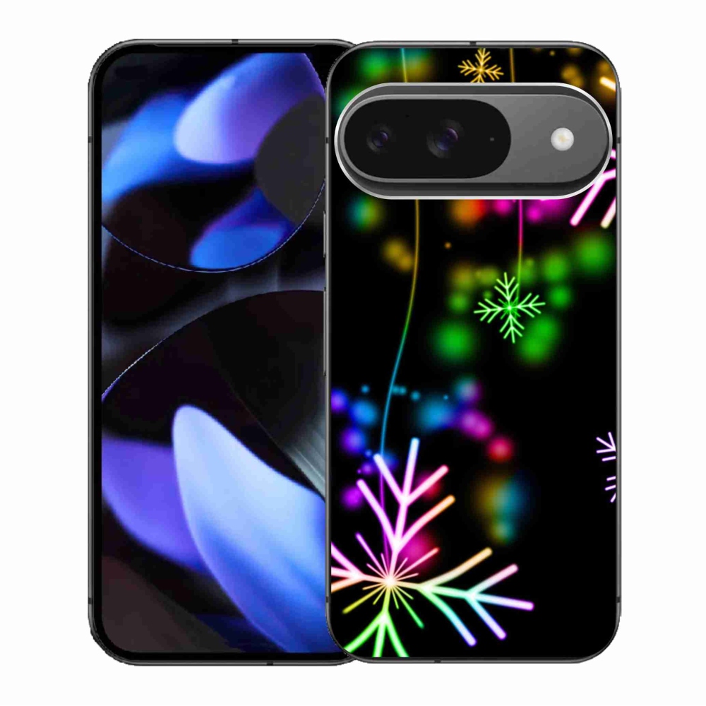 Gélový kryt mmCase na Google Pixel 9/9 Pro - farebné vločky