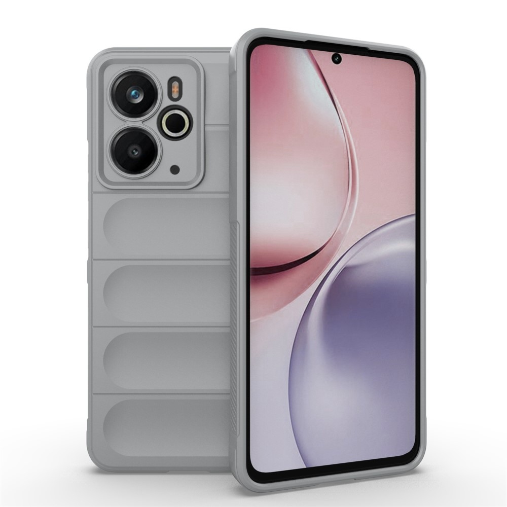 Rugg odolný gélový obal na Realme 14 5G - šedý