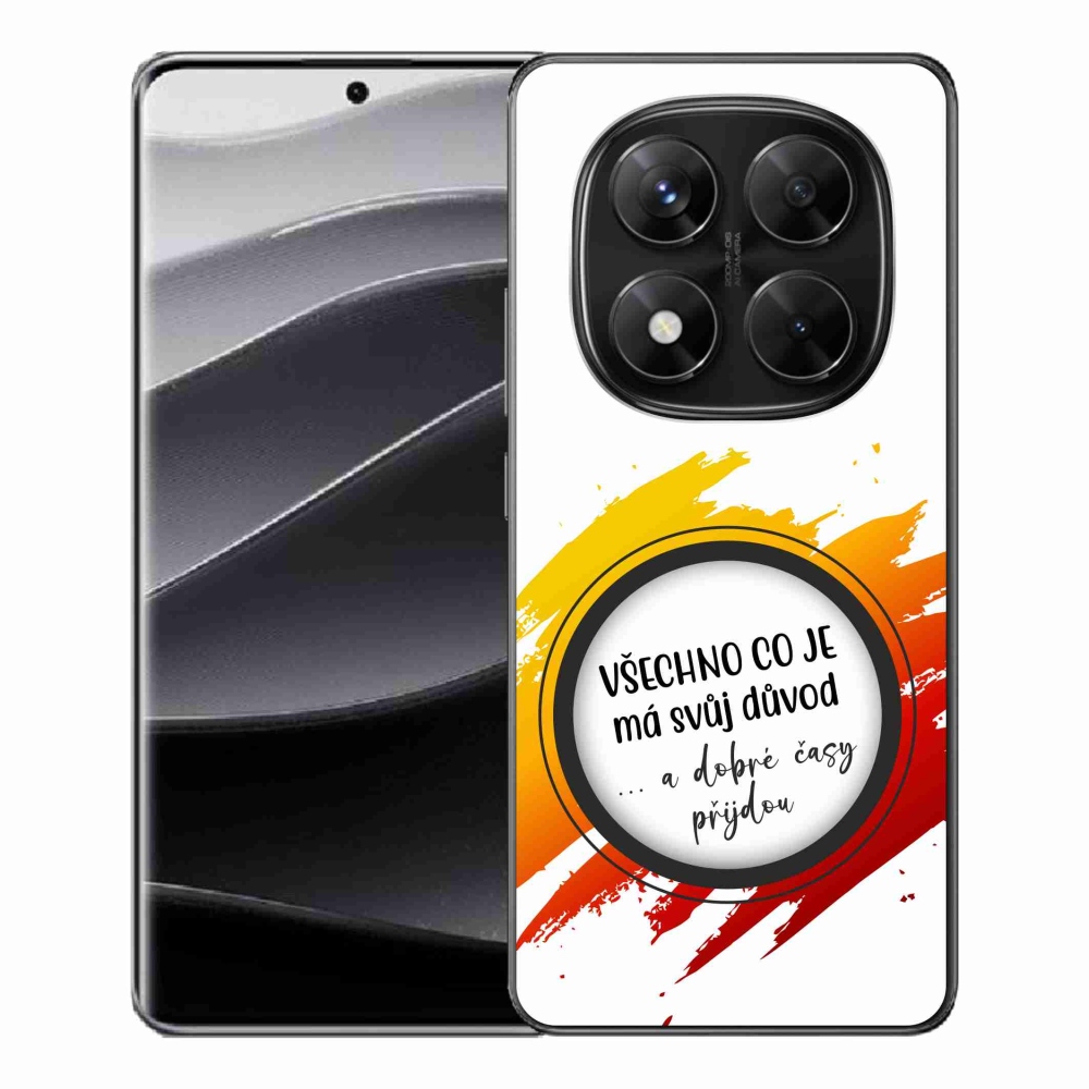Gélový kryt mmCase na Xiaomi Redmi Note 14 Pro 5G/Poco X7 5G - citát 3 biele pozadie