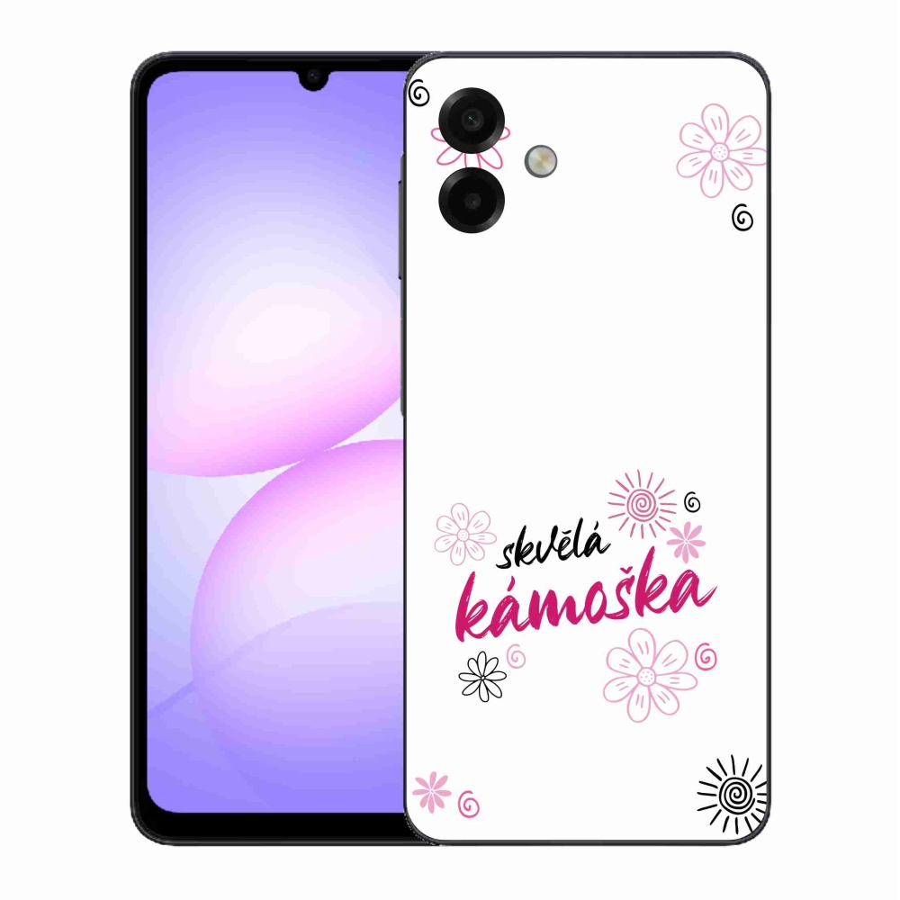 Gélový kryt mmCase na Samsung Galaxy A07 4G - skvelá kamoška biele pozadie