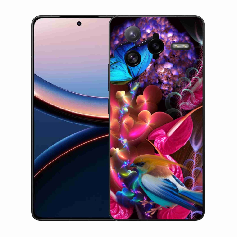 Gélový kryt mmCase na Xiaomi Poco F7 Ultra - farebné kvety