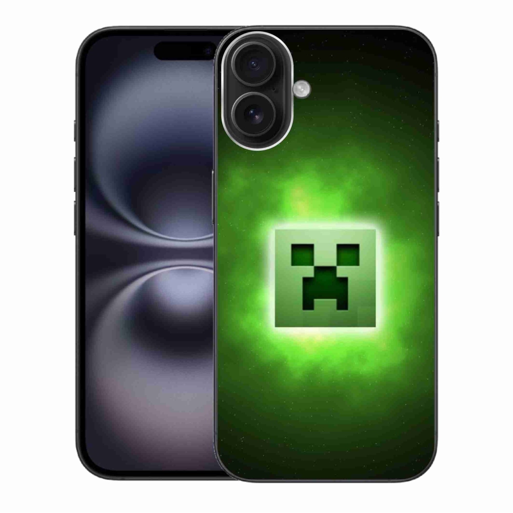 Gélový kryt mmCase na iPhone 16 Plus - minecraft