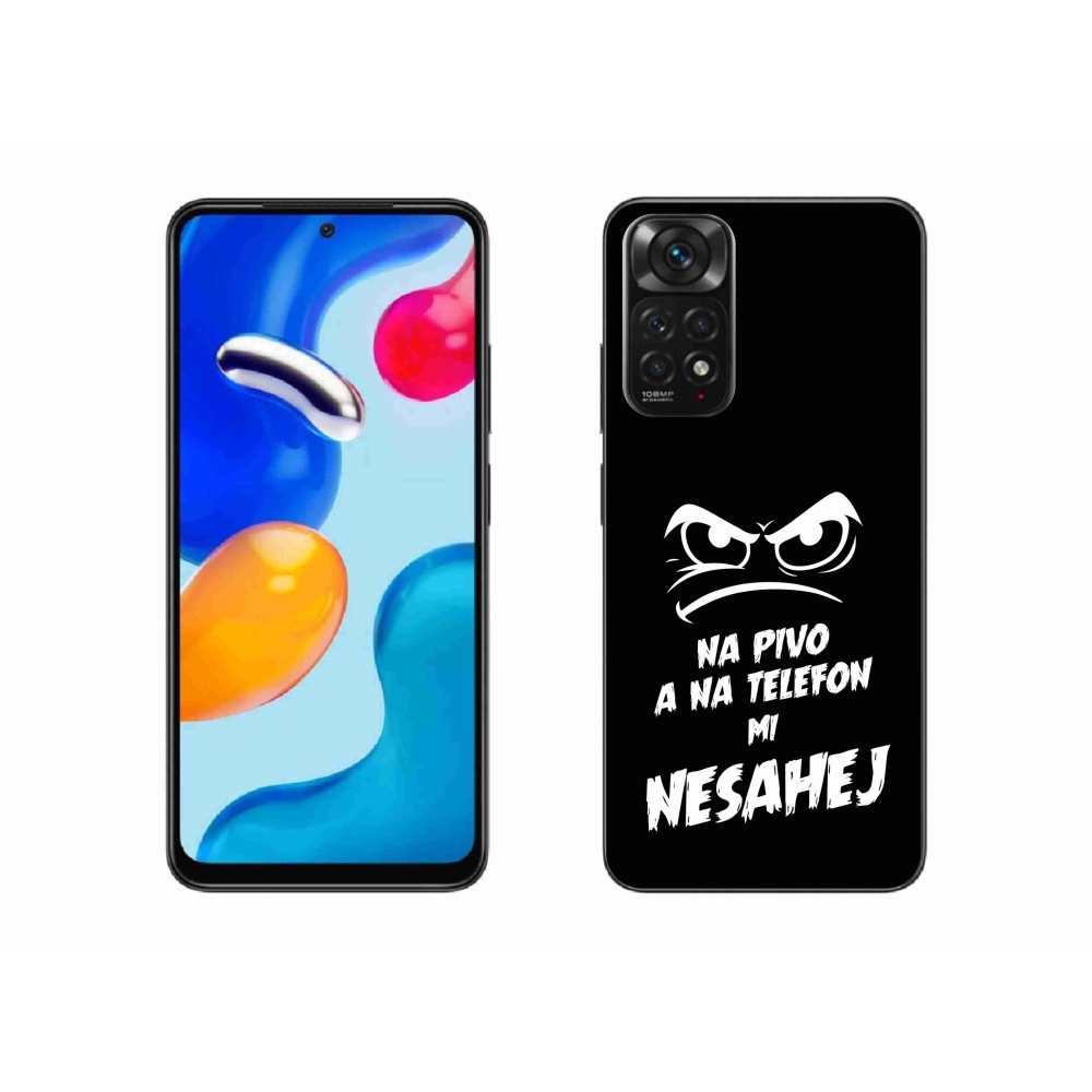 Gélový kryt mmCase na Xiaomi Redmi Note 11 4G - pivný motív 2 čierne pozadie