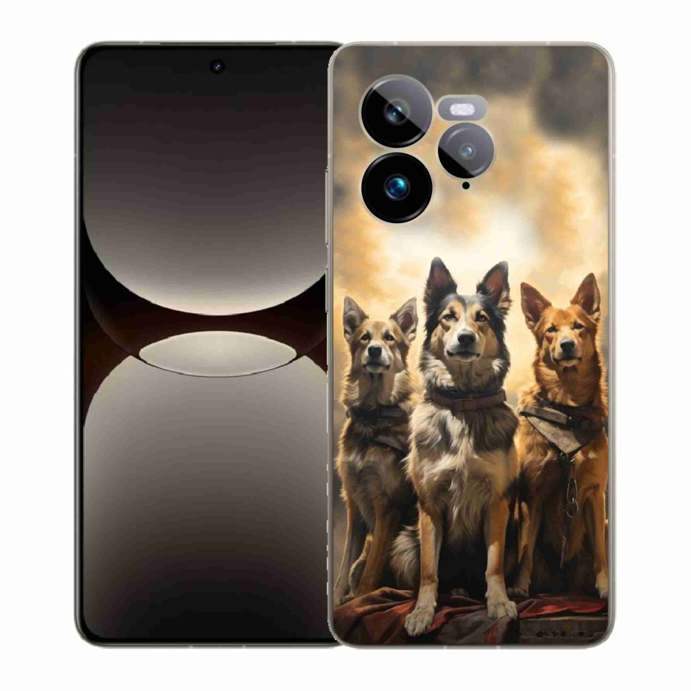 Gélový kryt mmCase na Realme GT 7 Pro 5G - tri psy