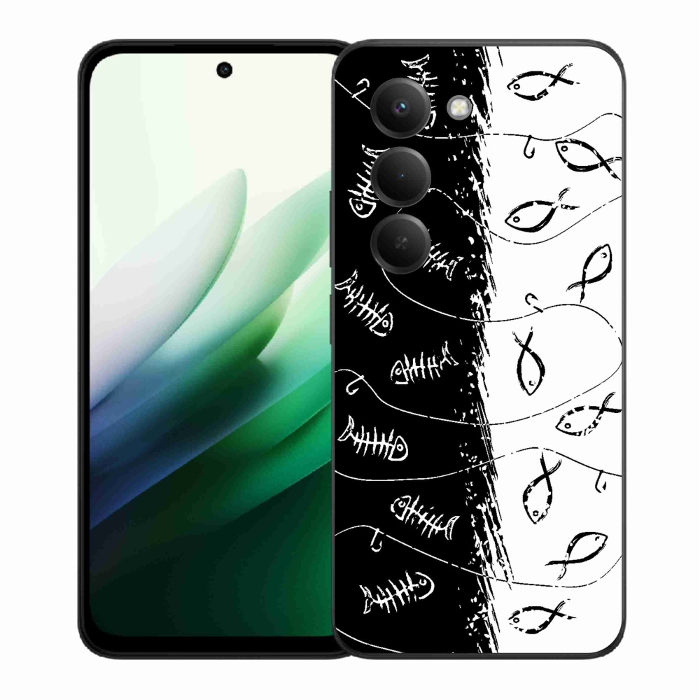 Gélový kryt mmCase na Xiaomi Redmi 15 5G (169mm) - kostry a rybky