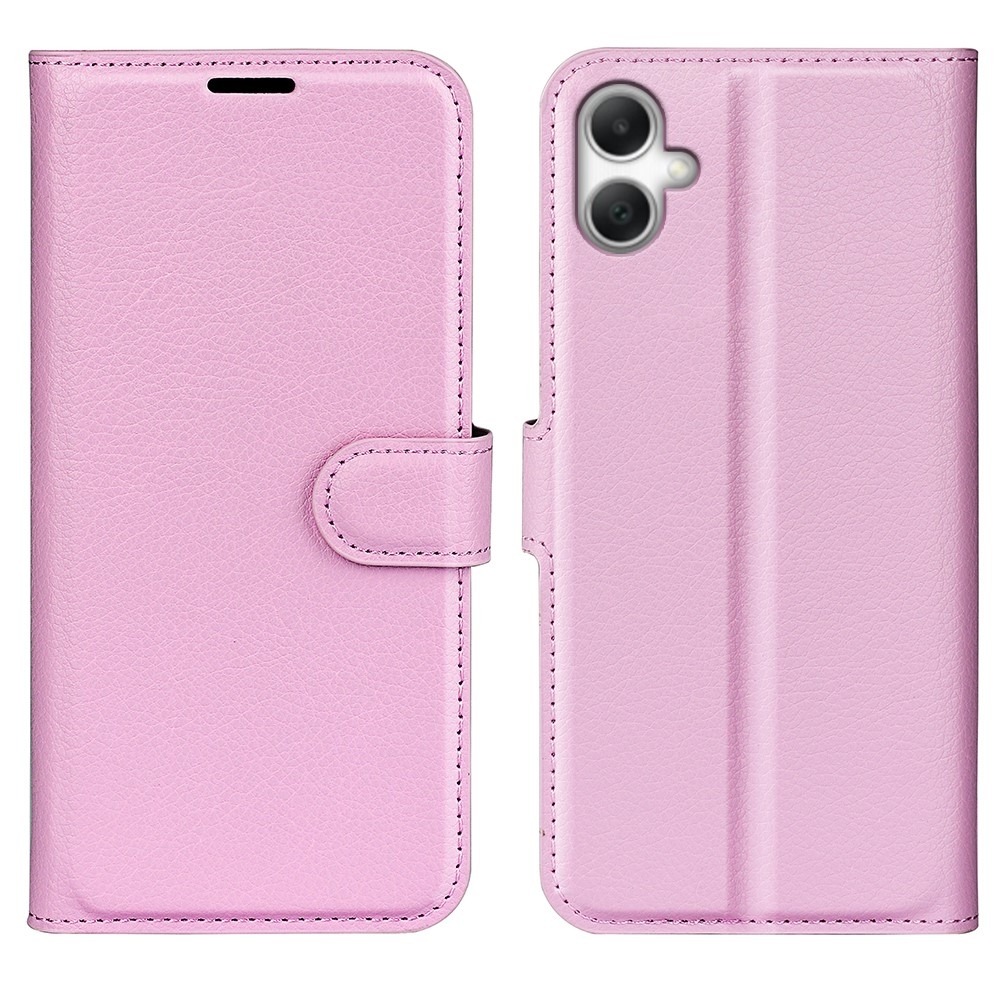 Litchi knižkové púzdro na Samsung Galaxy A07 4G - ružové