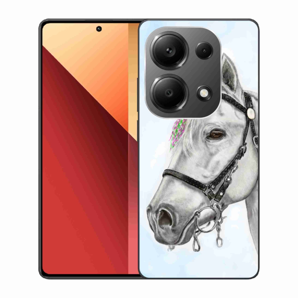 Gélový kryt mmCase na Xiaomi Redmi Note 13 Pro 4G/Poco M6 Pro - biely kôň 1