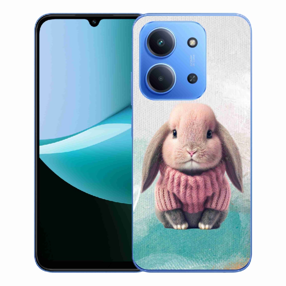 Gélový kryt mmCase na Xiaomi Redmi 15C 4G/5G (173mm) - zajačik vo svetri