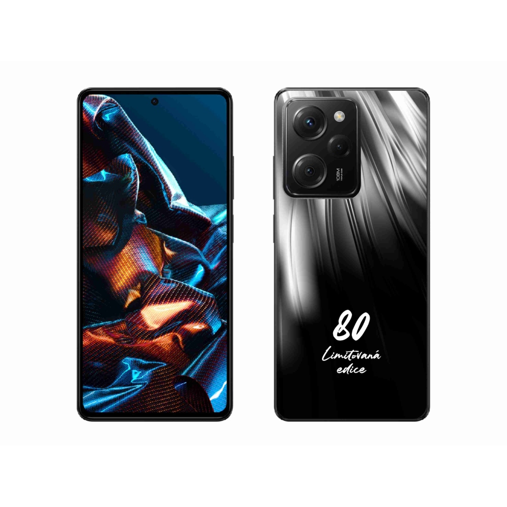 Gélový kryt mmCase na Xiaomi Poco X5 Pro 5G - 80 limitovaná edícia čierne pozadie