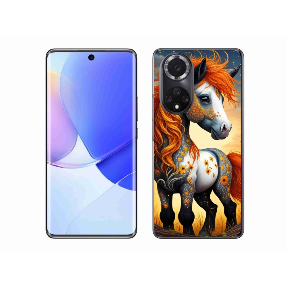 Gelový kryt mmCase na Huawei Nova 9 - barevný poník