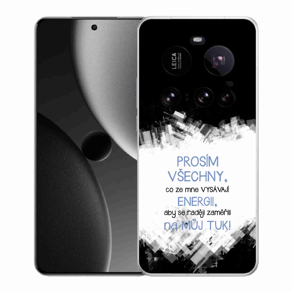 Gélový kryt mmCase na Xiaomi 15 Ultra - vtipný text 1 modrý