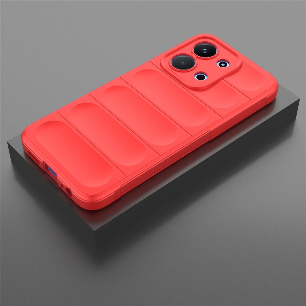 Rugg odolný gélový obal na Xiaomi Redmi 15C 4G (171mm)/Poco C85 4G (171mm) - červený