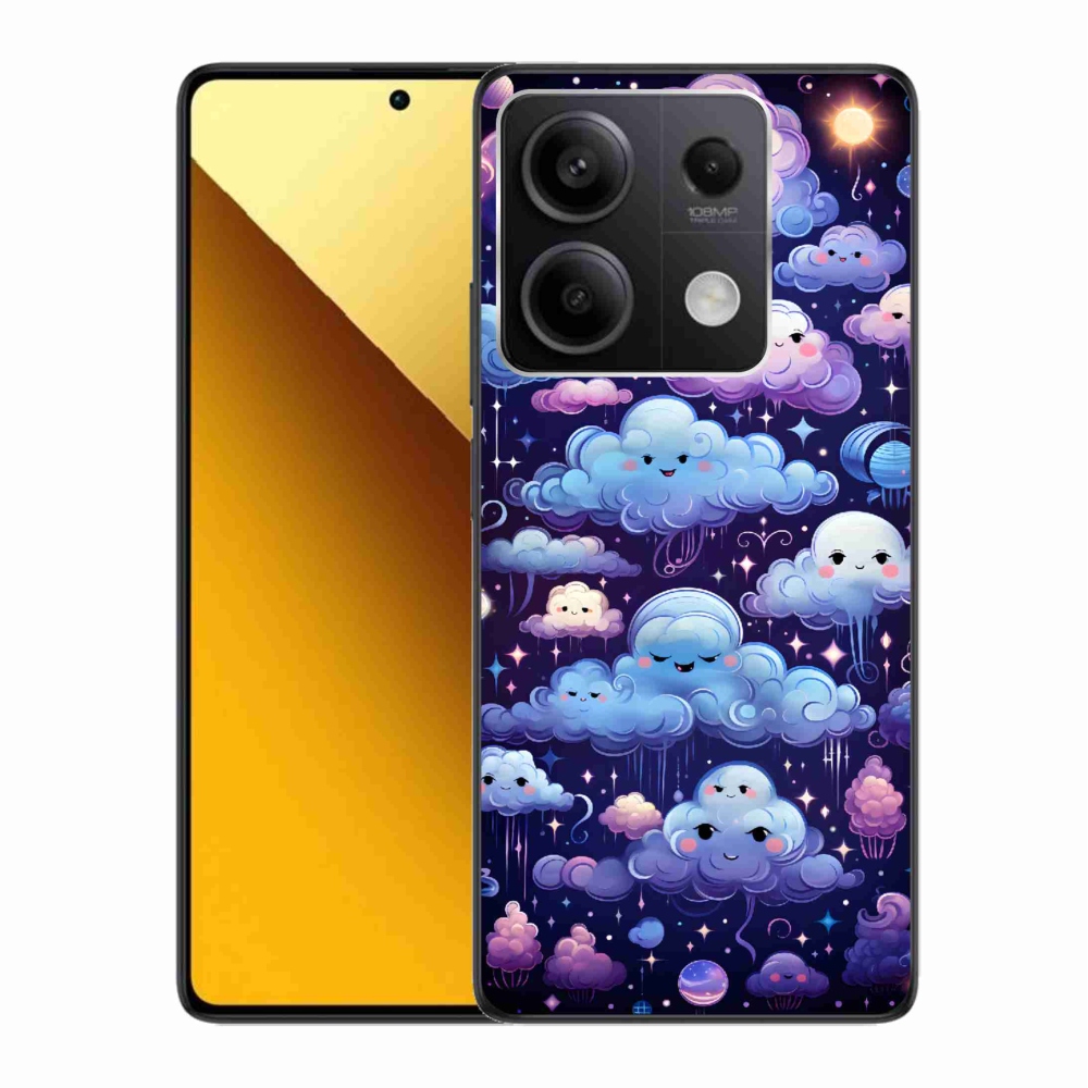 Gélový kryt mmCase na Xiaomi Redmi Note 13 5G - mráčiky